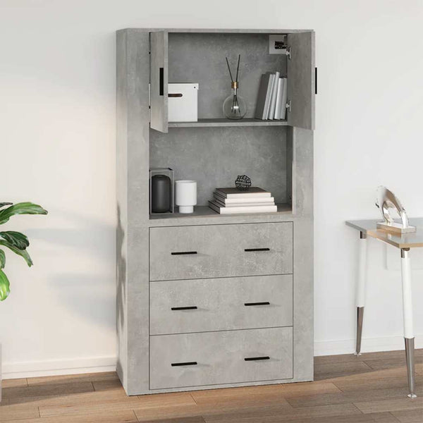 Wandschrank Betongrau 80x80 cm