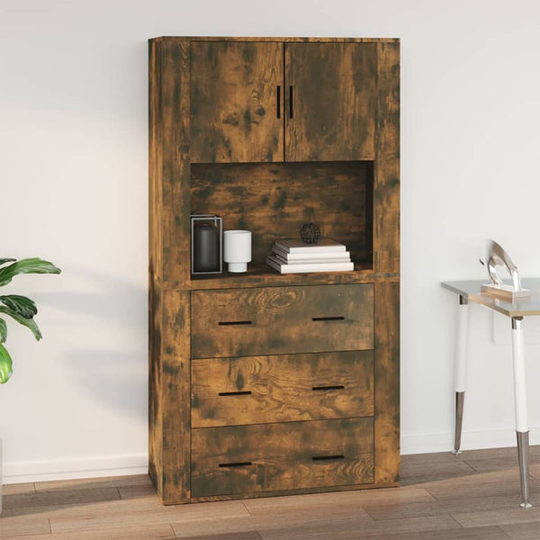 Wandschrank Räuchereiche 80x80 cm