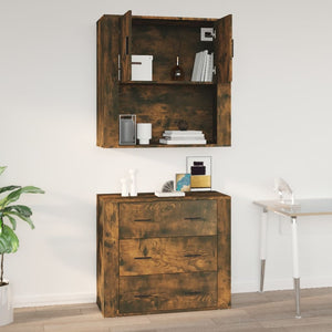 Wandschrank Räuchereiche 80x80 cm