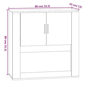Hängeschrank Grau Sonoma 80 cm