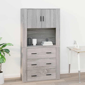 Hängeschrank Grau Sonoma 80 cm