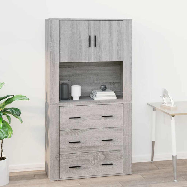 Hängeschrank Grau Sonoma 80 cm
