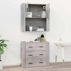 Hängeschrank Grau Sonoma 80 cm