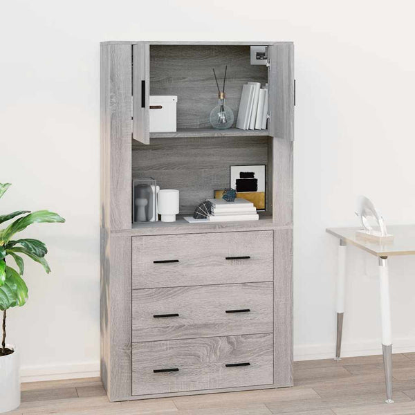 Hängeschrank Grau Sonoma 80 cm
