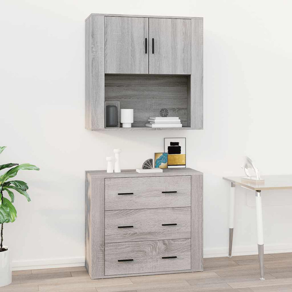 Hängeschrank Grau Sonoma 80 cm
