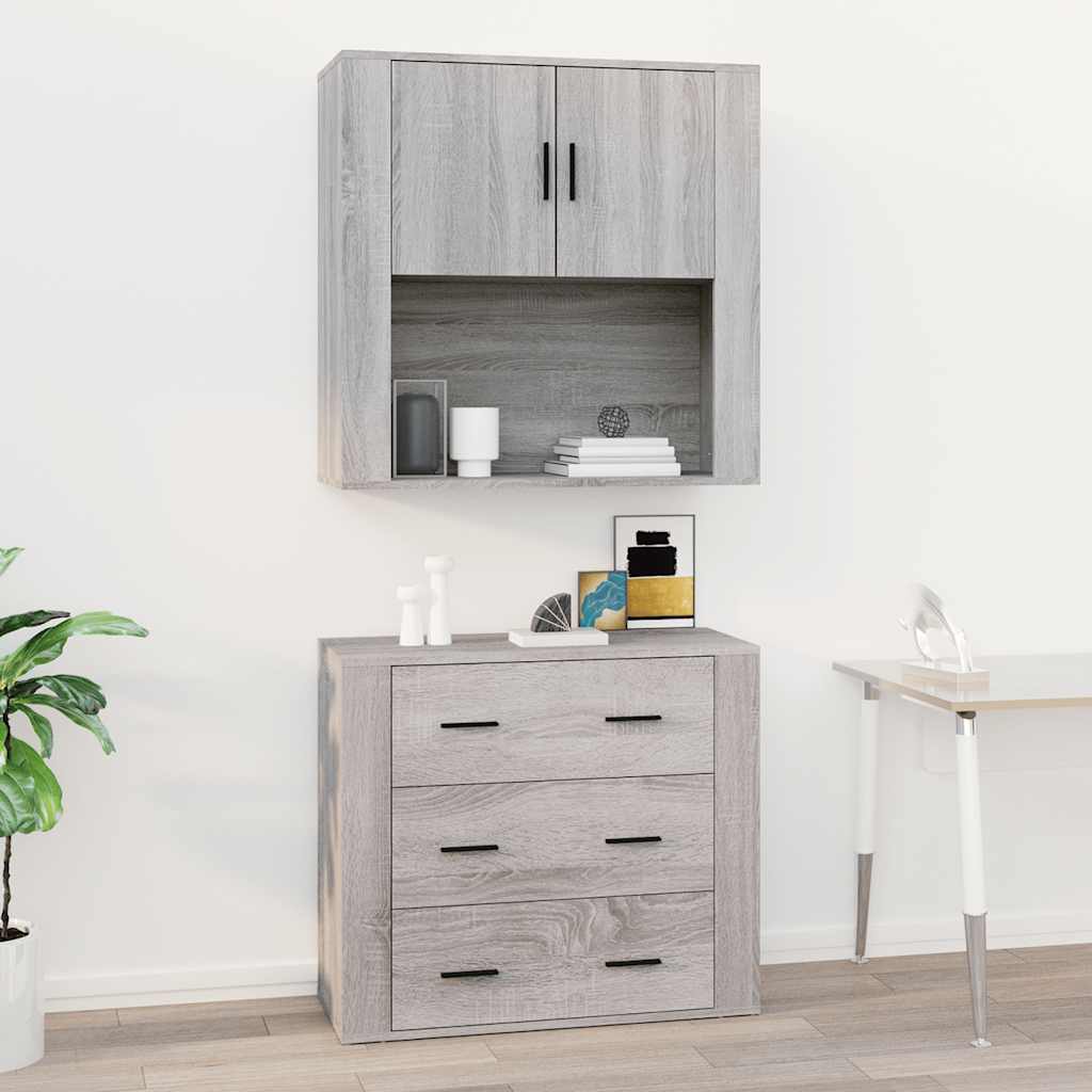Hängeschrank Grau Sonoma 80 cm