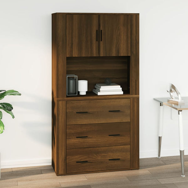 Wandschrank Braun Eichen-Optik 80x80 cm