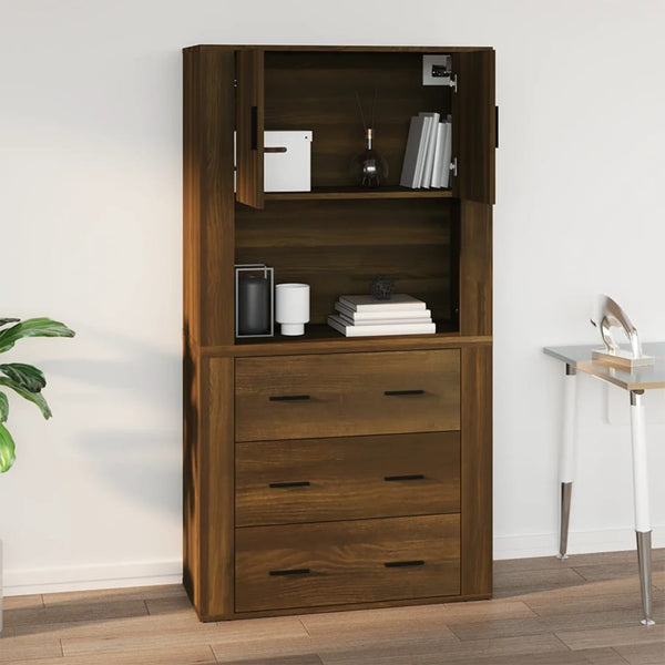 Wandschrank Braun Eichen-Optik 80x80 cm