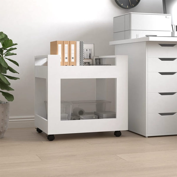 Bürowagen Weiß 60x45x60 cm