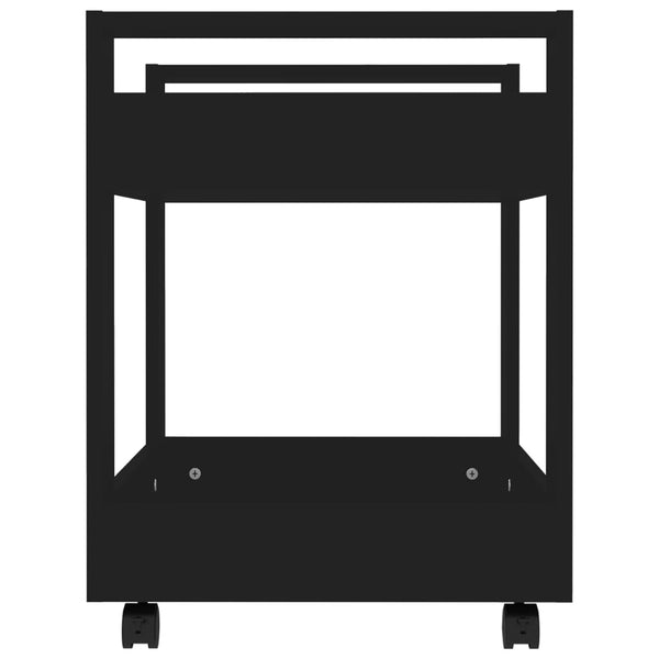 Bürowagen Schwarz 60x45x60 cm