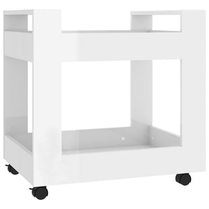 Bürowagen Hochglanz Weiß 60x45x60cm