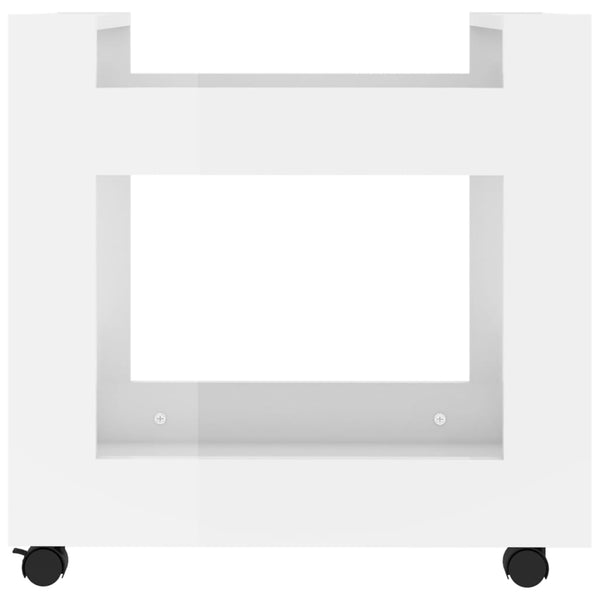 Bürowagen Hochglanz Weiß 60x45x60cm