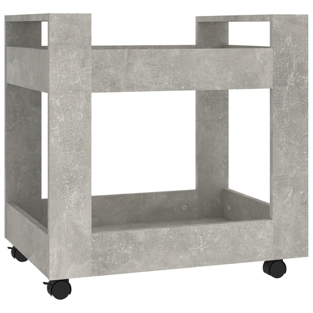 vidaXL Office Cart Concrete Grey 60x45x60 cm Engineered Wood
