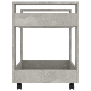 Bürowagen Betongrau 60 cm Rollcontainer