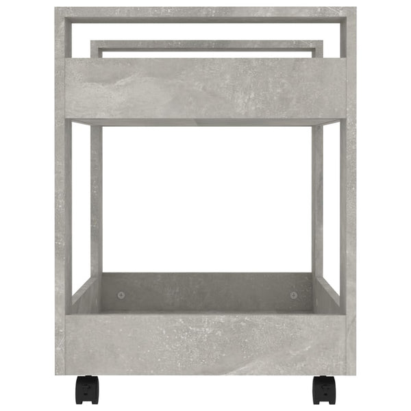Bürowagen Betongrau 60 cm Rollcontainer
