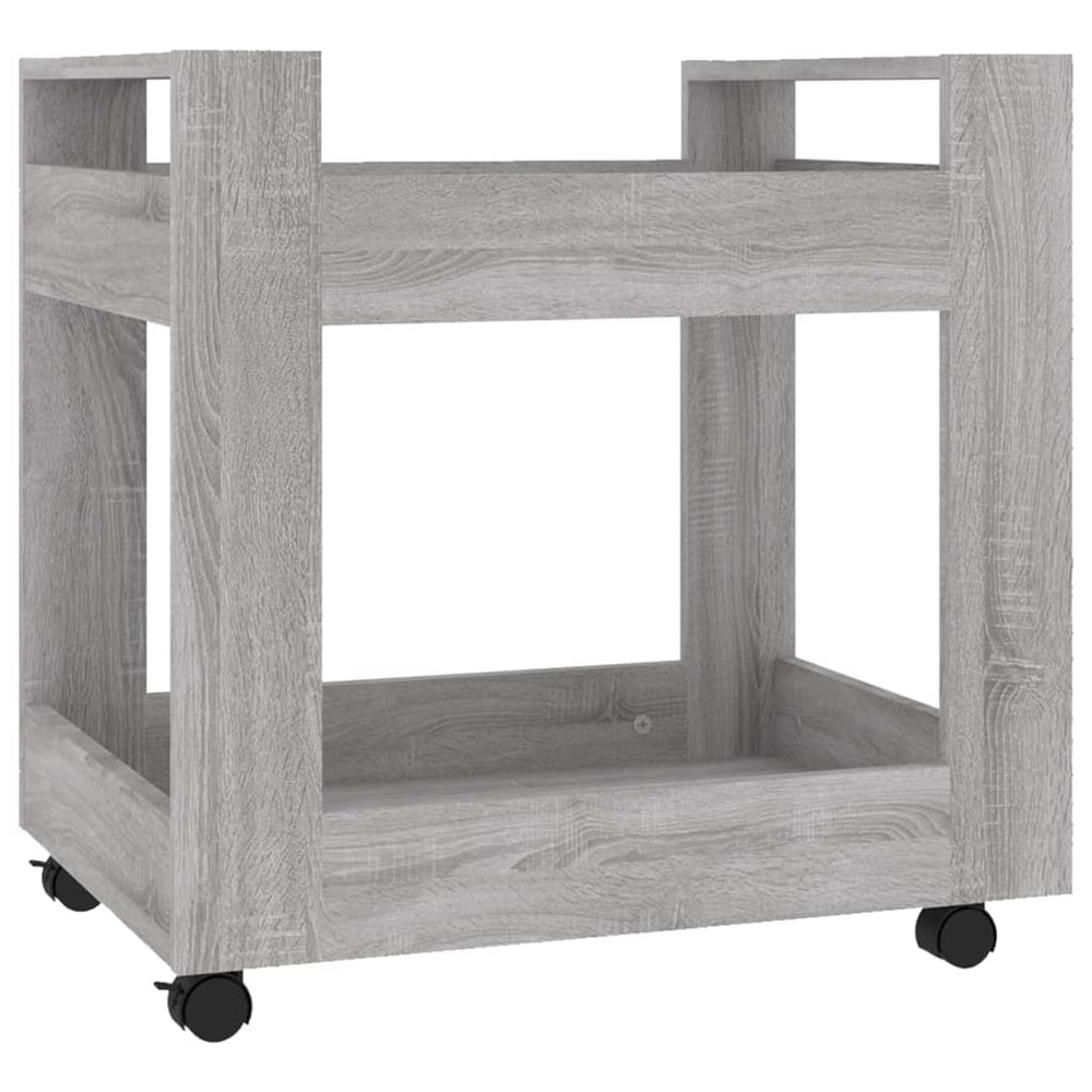 vidaXL Office Cart Gray Sonoma 60x45x60 cm Engineered Wood