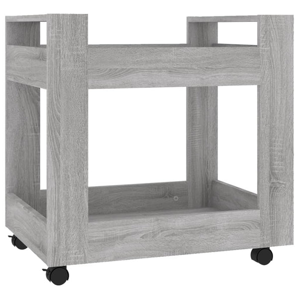 Bürowagen Grau Sonoma 60x45x60 cm