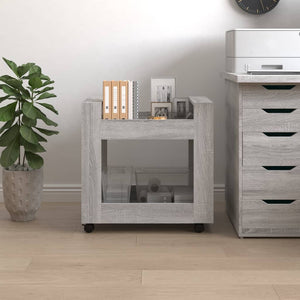 Bürowagen Grau Sonoma 60x45x60 cm