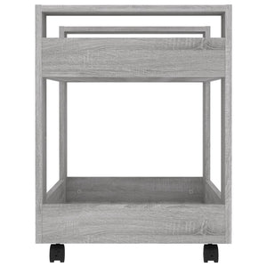 Bürowagen Grau Sonoma 60x45x60 cm
