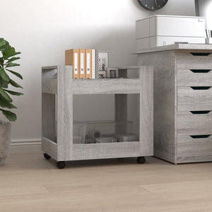Bürowagen Grau Sonoma 60x45x60 cm