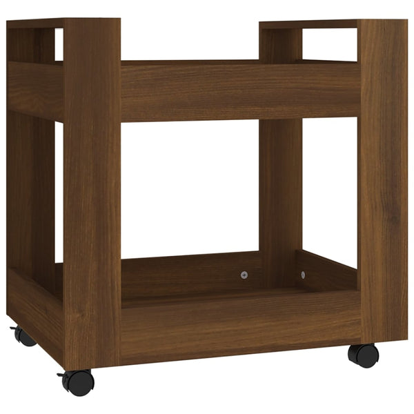 Rollcontainer Bürowagen Eichenoptik Braun 60cm
