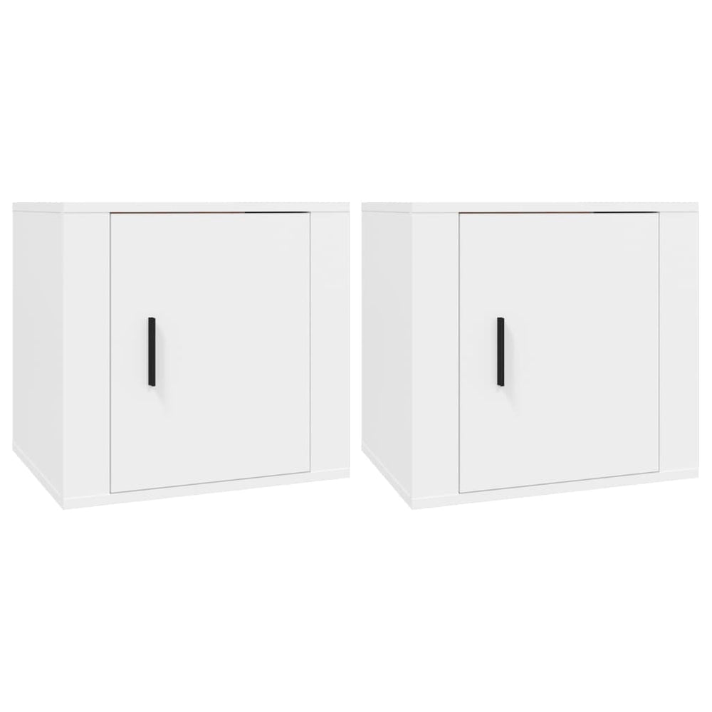 Nachttische Weiß 2er Set 50x39x47cm