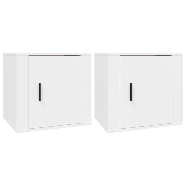 Nachttische Weiß 2er Set 50x39x47cm