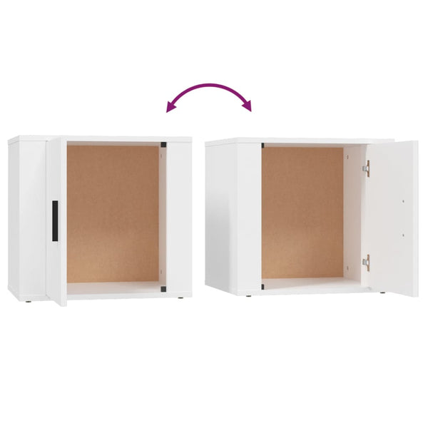 Nachttische Weiß 2er Set 50x39x47cm