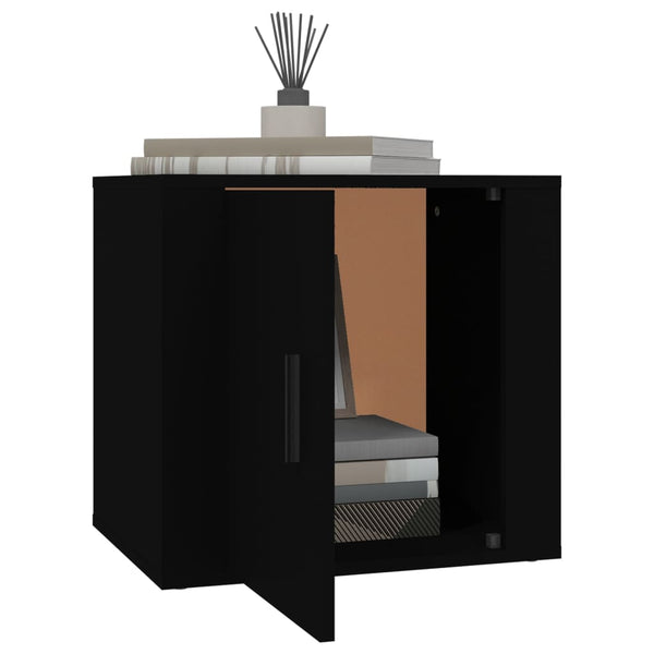 Nachttische Schwarz 2er Set 50x39x47 cm