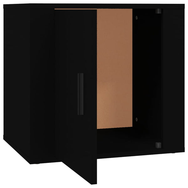 Nachttische Schwarz 2er Set 50x39x47 cm