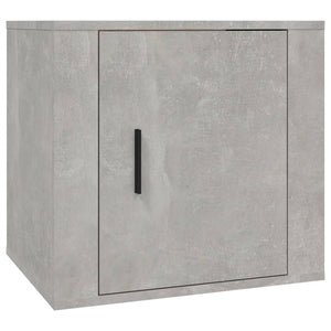 Nachttische 2er Set Betongrau 50x39x47 cm