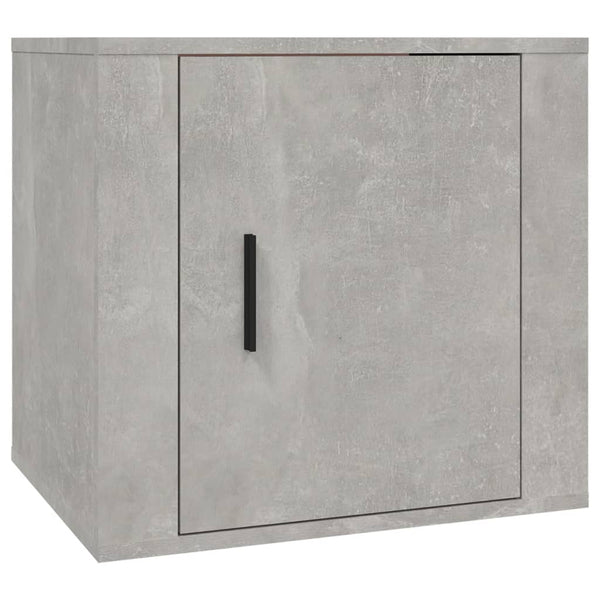 Nachttische 2er Set Betongrau 50x39x47 cm