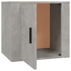 Nachttische 2er Set Betongrau 50x39x47 cm
