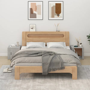 Nachttische 2er Set Betongrau 50x39x47 cm