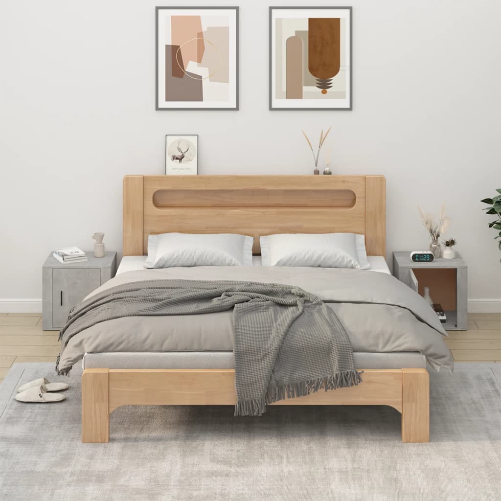 Nachttische 2er Set Betongrau 50x39x47 cm