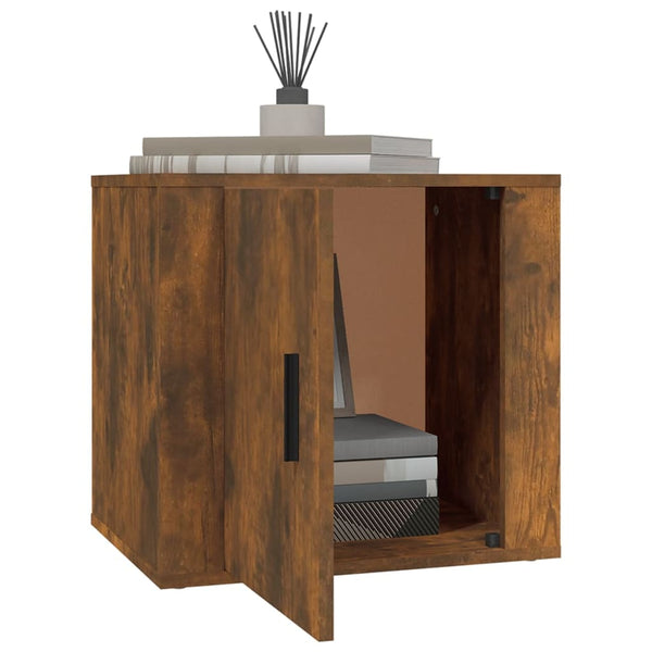 Nachttische 2er Set Räuchereiche 50x39x47 cm