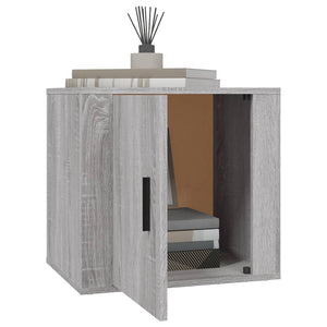 Nachttische 2er Set Grau Sonoma 50x39x47 cm