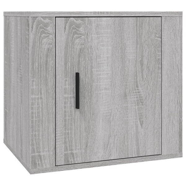 Nachttische 2er Set Grau Sonoma 50x39x47 cm