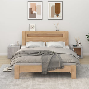 Nachttische 2er Set Grau Sonoma 50x39x47 cm