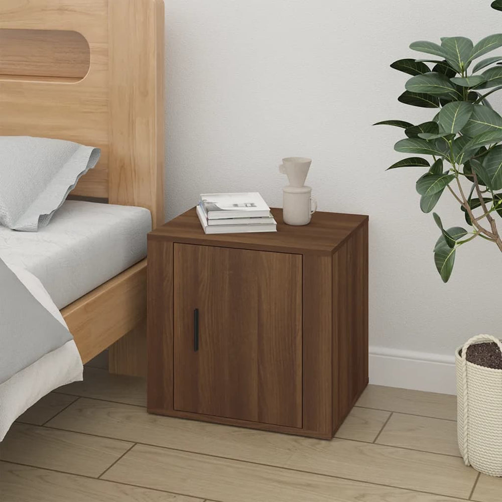 vidaXL Bedside Cabinet Brown Oak Effect 50x39x47 cm