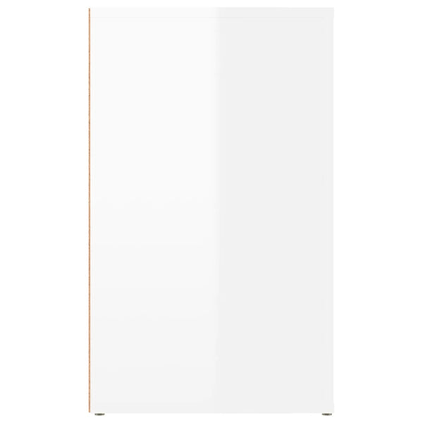 Nachttisch Weiß Hochglanz 50x60 cm