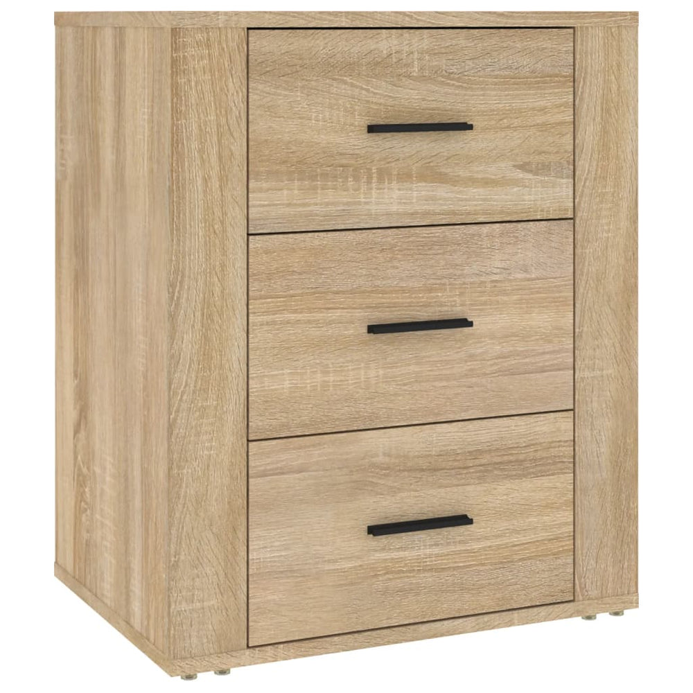 vidaXL Nightstand Sonoma Oak 50x36x60 cm Engineered Wood