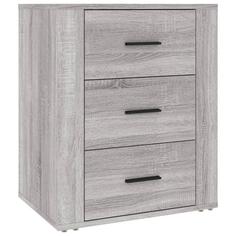 Grauer Nachttisch Sonoma 50x36x60 cm