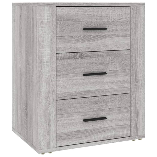 Grauer Nachttisch Sonoma 50x36x60 cm