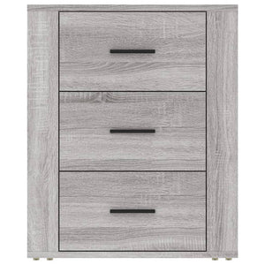 Grauer Nachttisch Sonoma 50x36x60 cm