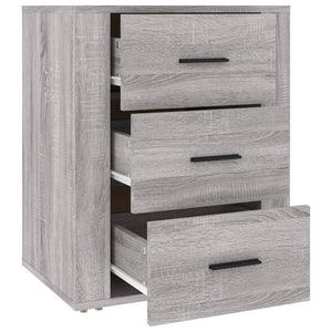 Grauer Nachttisch Sonoma 50x36x60 cm