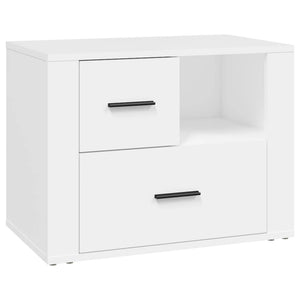 Weißer Nachttisch 60 cm
