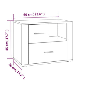 Nachttisch Räuchereiche 60 cm
