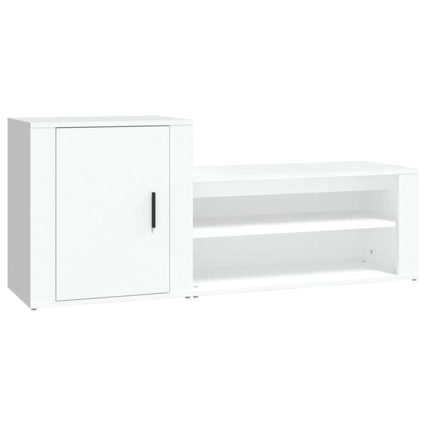 Weißer Schuhschrank 130 cm