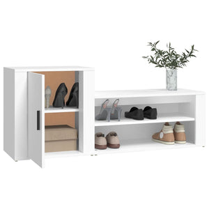 Weißer Schuhschrank 130 cm